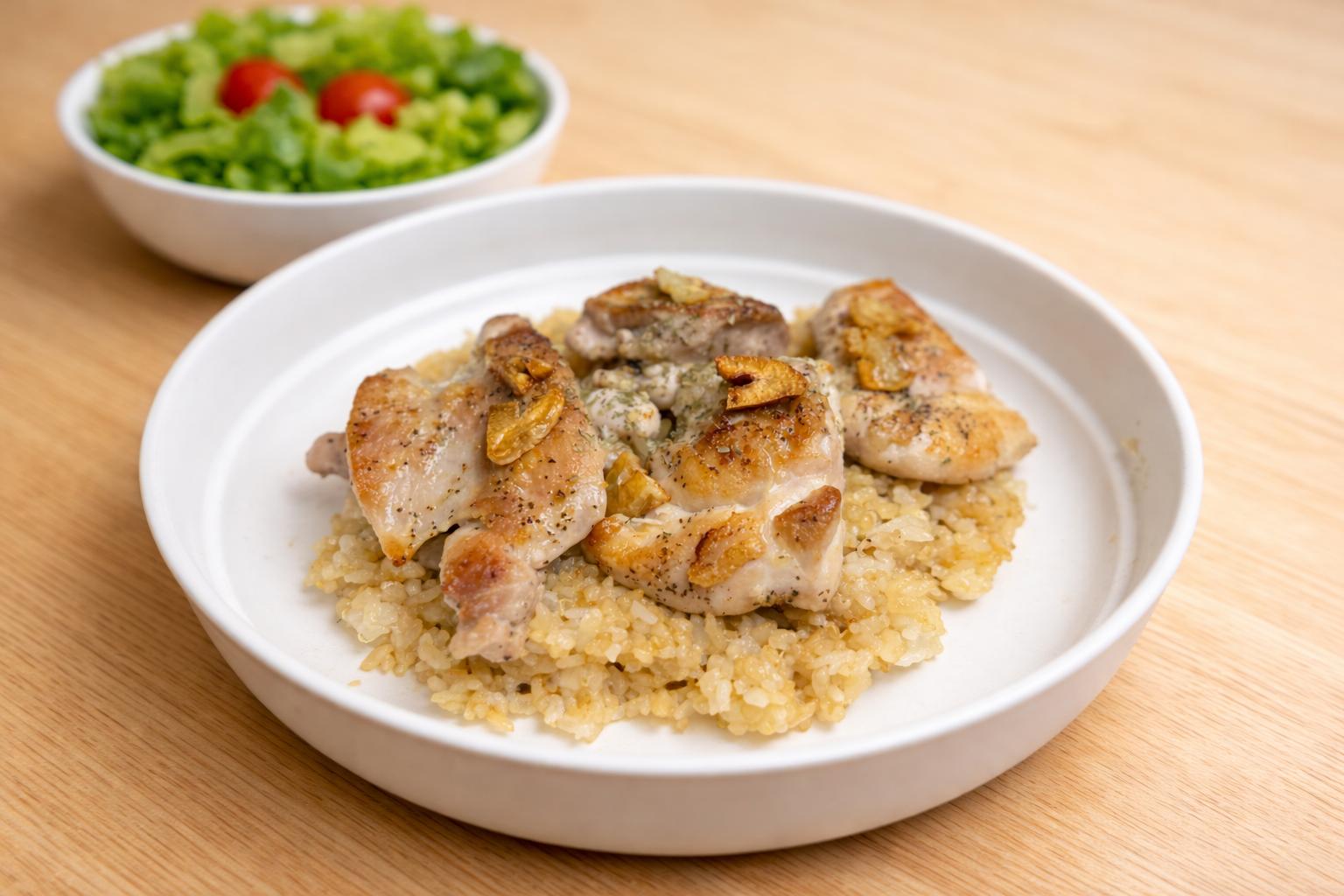 Garlic Chicken Rice